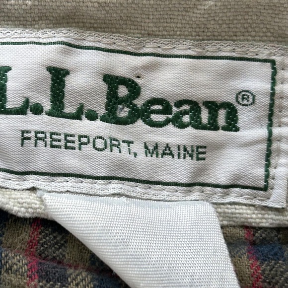 L.L.Bean Men's XXL Field Coat Barn Jacket Tan Canvas w/ Primaloft Liner USA - Picture 5 of 16